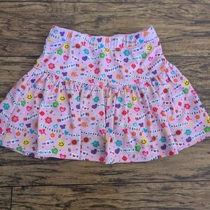 Azarhia Girls Fun Friendship Bracelet Print Skort